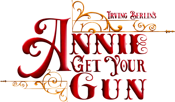 Poster for 'Annie Get Your Gun' at Westgate Theatre, featuring vintage design and bold red text.
