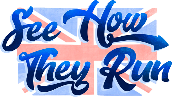 Poster for See How They Run at Westgate Theatre.